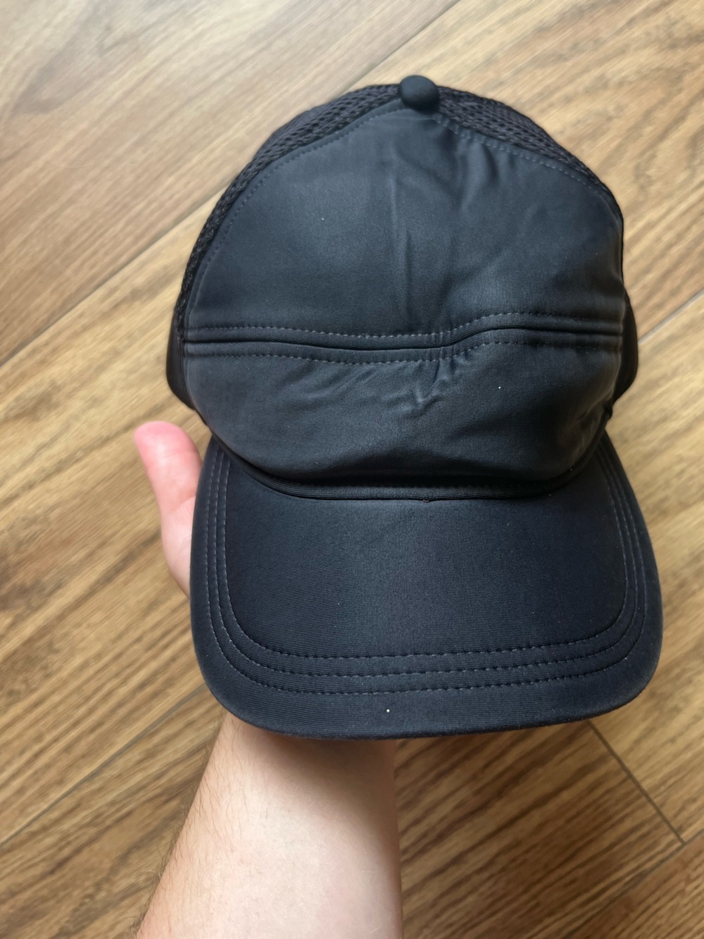 Lululemon Black Dash & Splash II Mesh Trucker Hat Snapback Cap OS